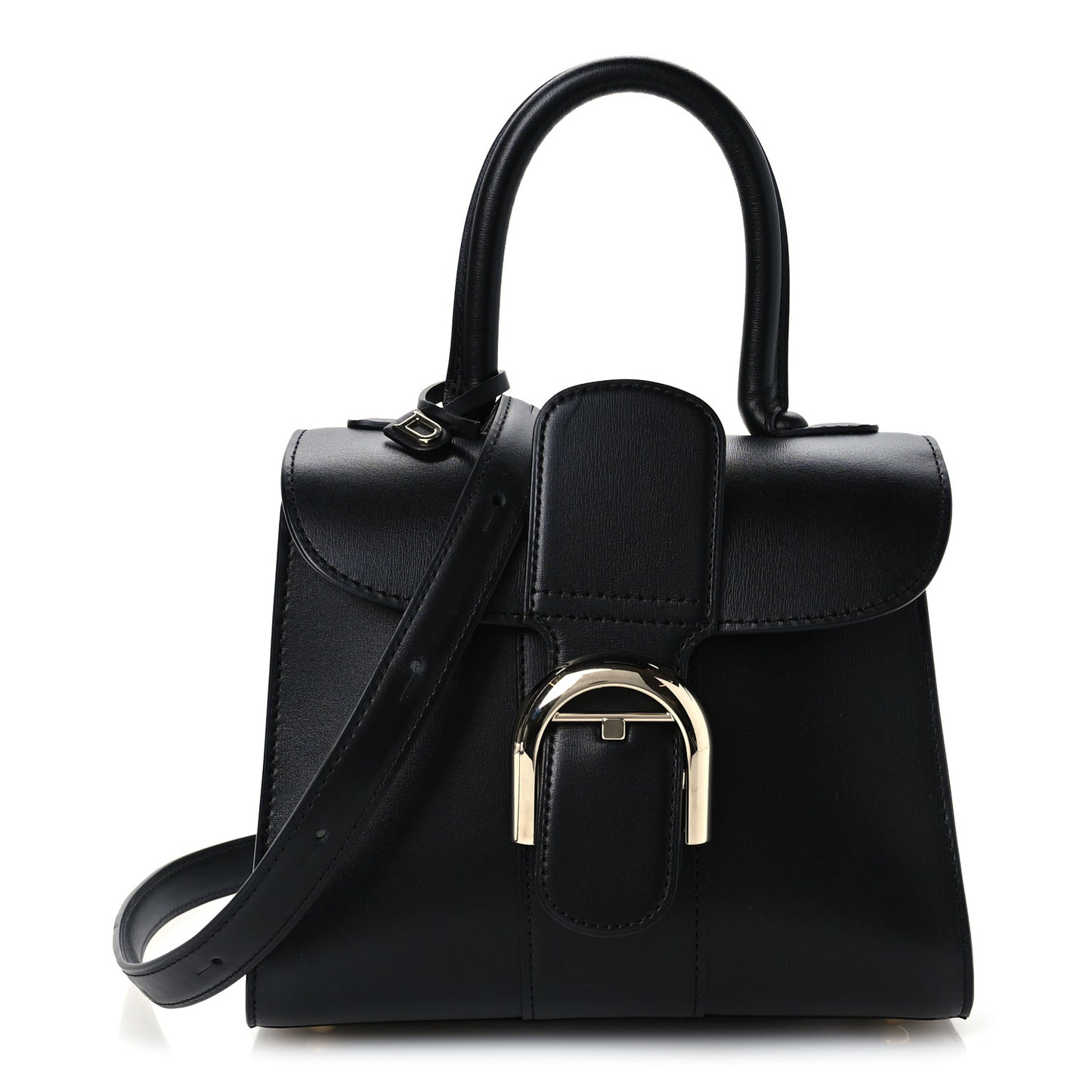 Box Calfskin Mini Brillant Satchel Black