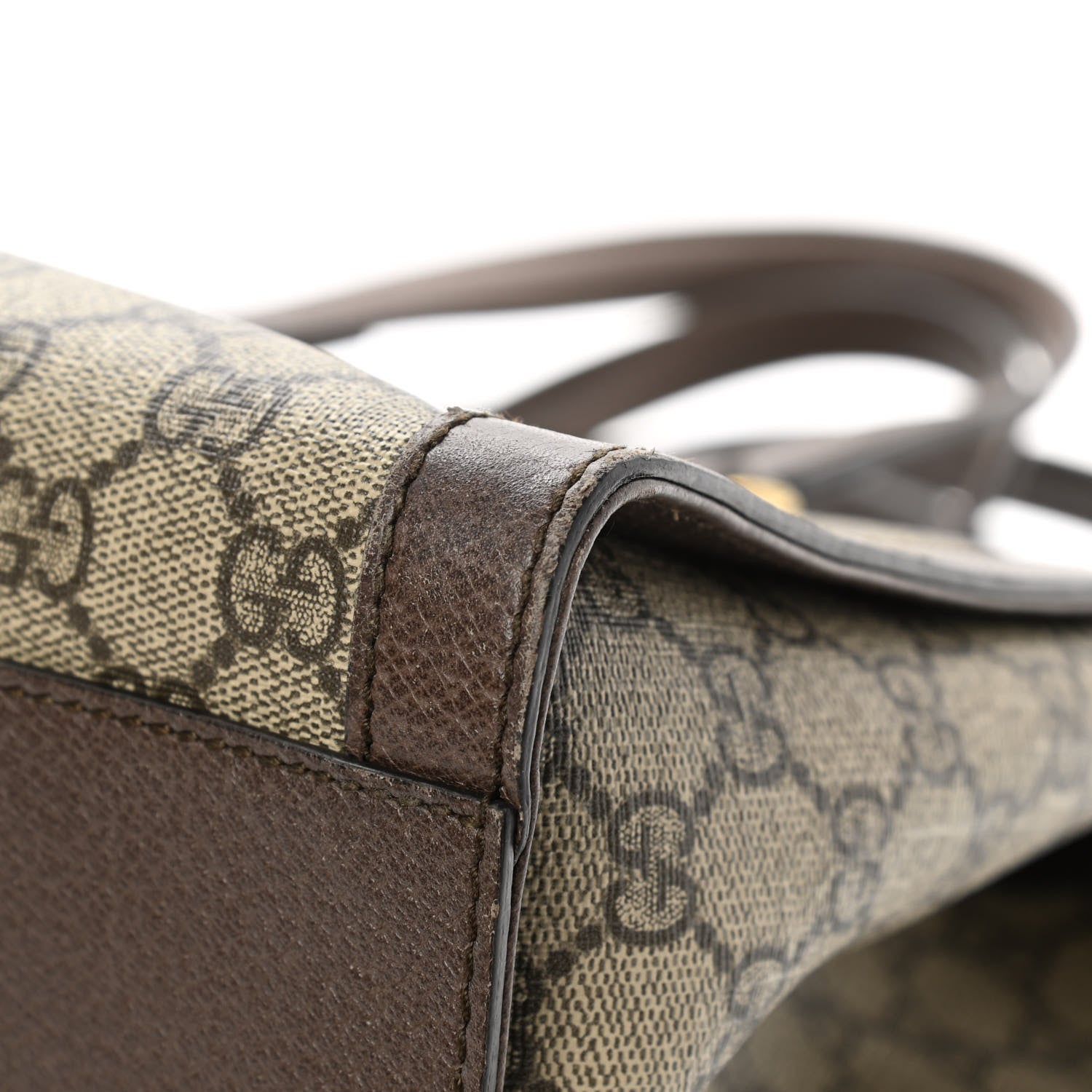 Gucci GG Supreme Monogram Web Medium Ophidia Tote Bag Brown 10 of 16