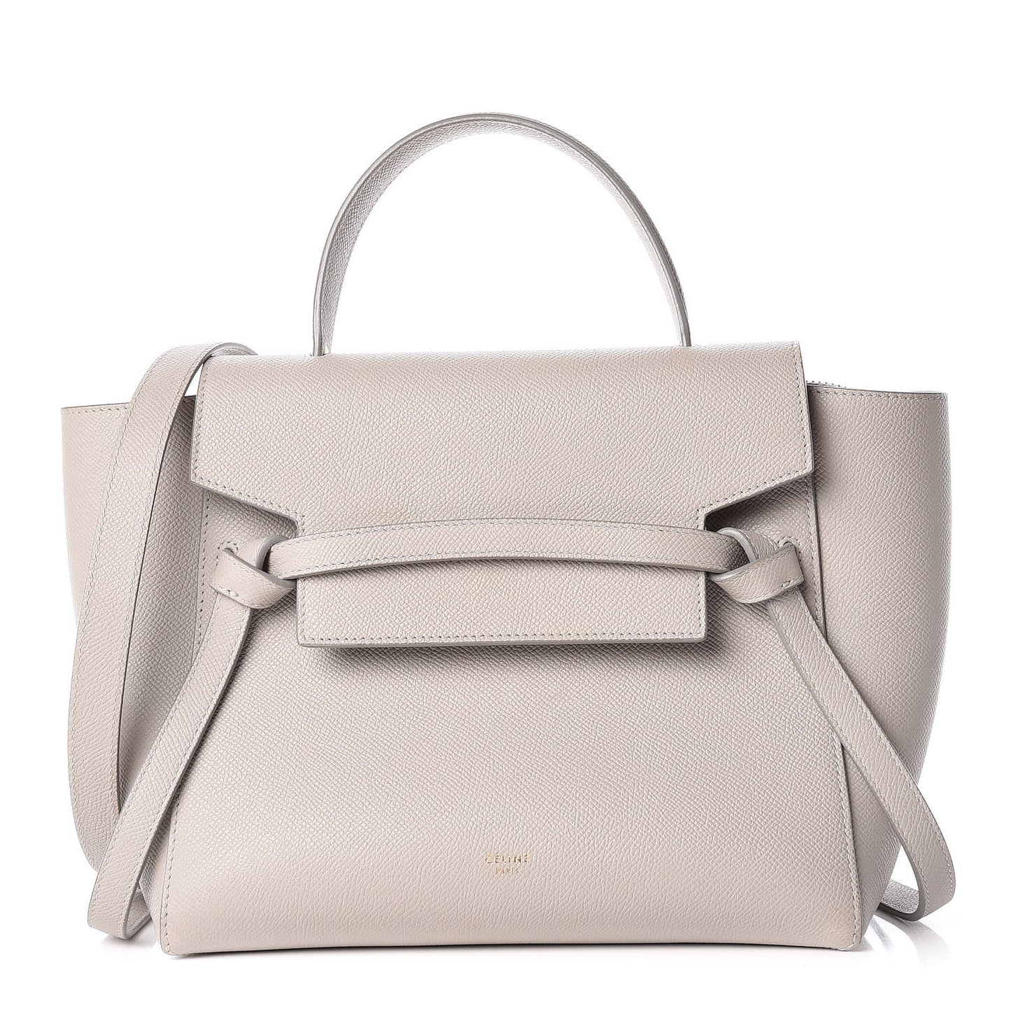 Baby Grained Calfskin Micro Belt Bag Light Taupe