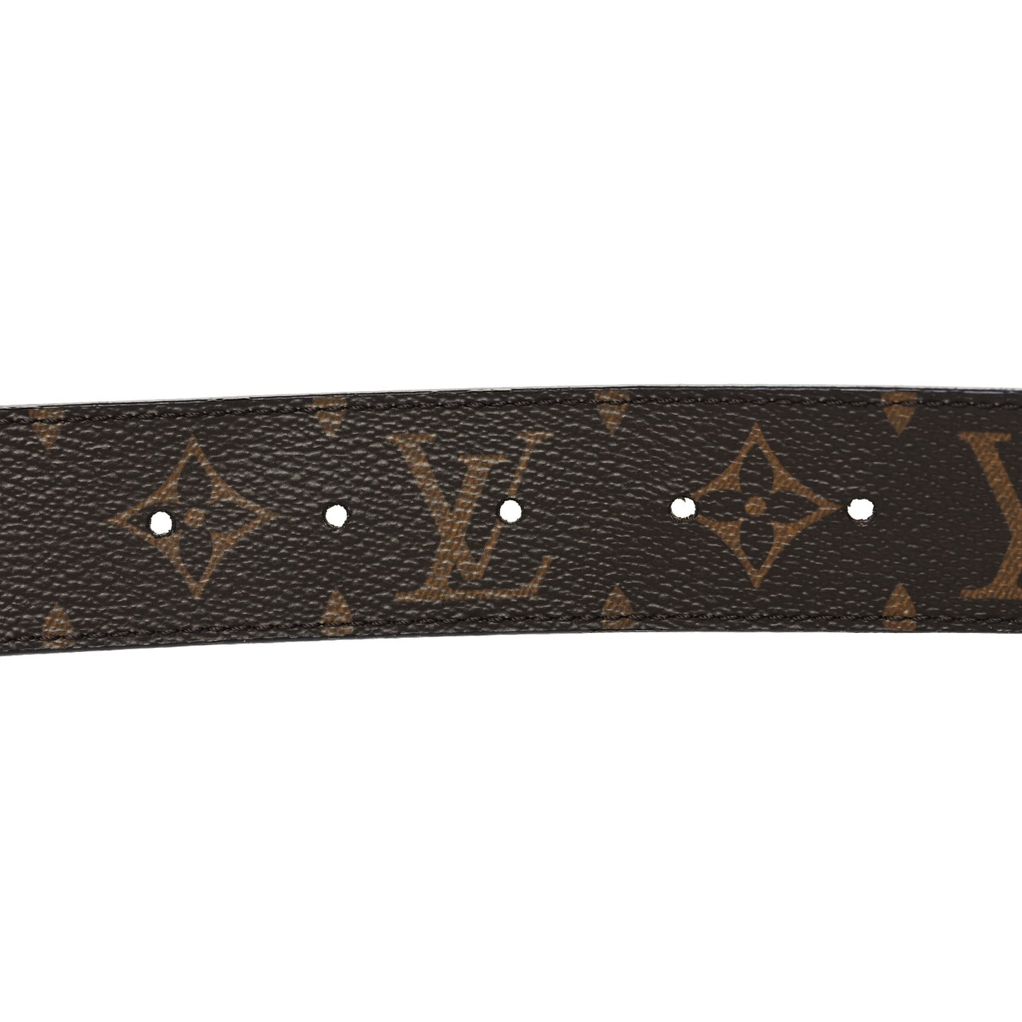 Monogram Calfskin 20mm LV Circle Reversible Belt 90 36 Black