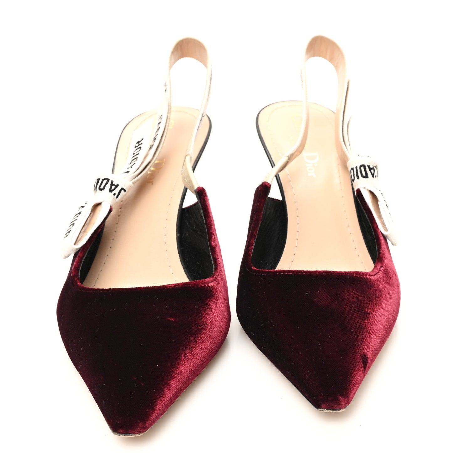 Velvet Ribbon J'Adior Slingback 65mm Pumps 39 Deep Amaranth