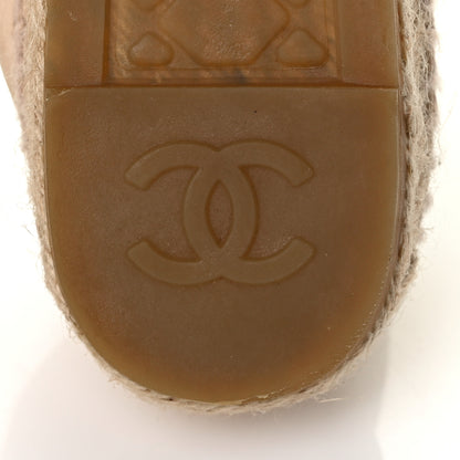 Chanel Suede Camellia CC Espadrilles 37 Pink 7 of 9