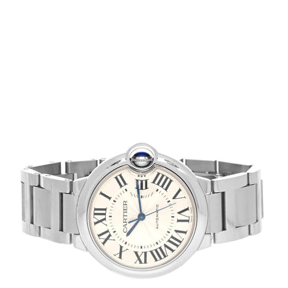 Cartier Stainless Steel 36mm Ballon Bleu De Cartier Automatic Watch 2 of 5