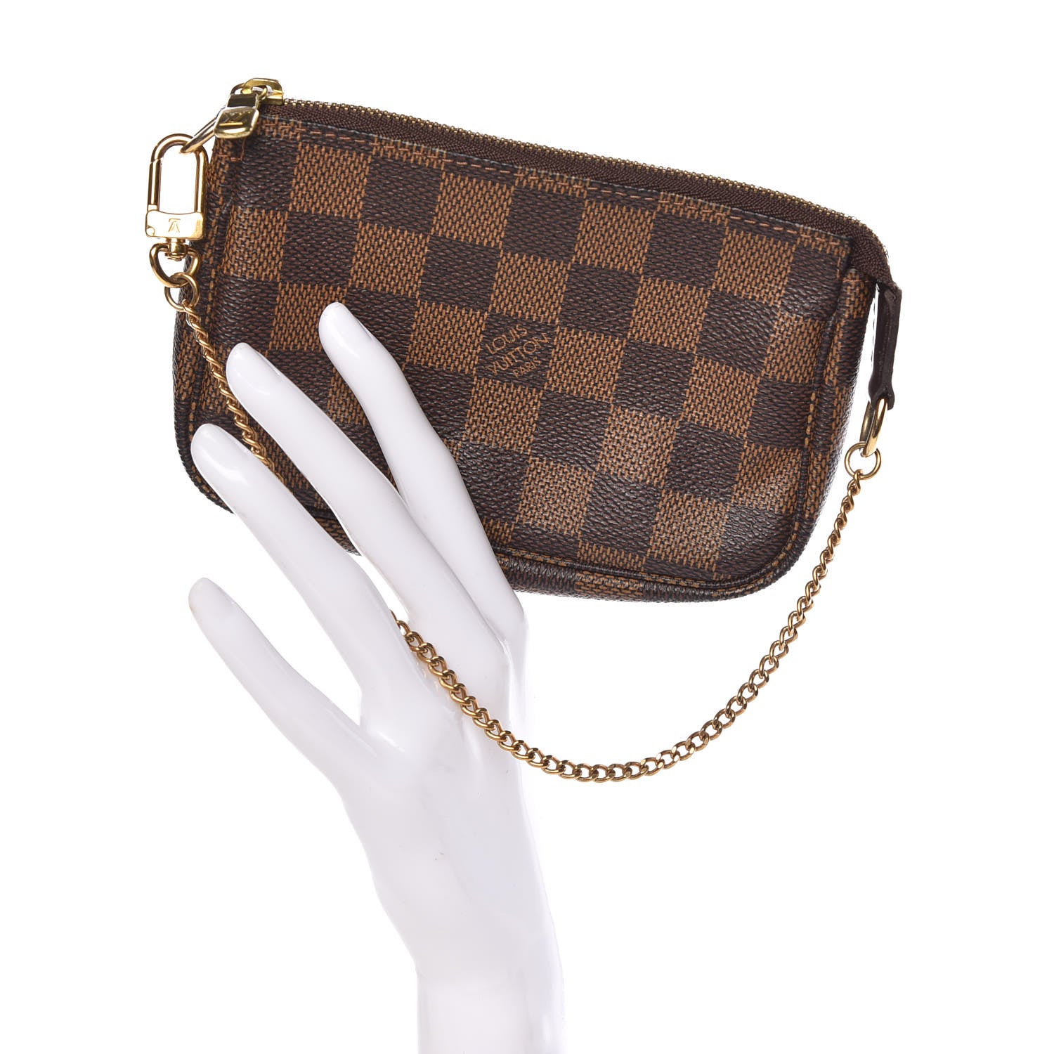 Louis Vuitton Damier Ebene Mini Pochette Accessories 2 of 7