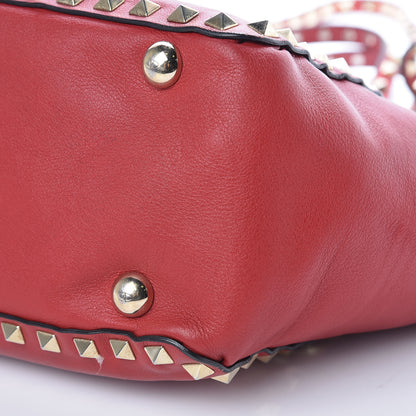 Valentino Garavani Vitello Small Rockstud Tote Rosso Valentino 9 of 13