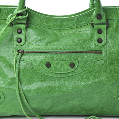 Balenciaga Agneau Classic Hardware City Vert Poker 8 of 11