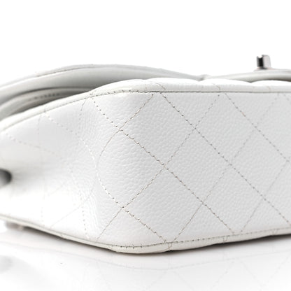Chanel Caviar Quilted Medium Double Flap White 8 of 11