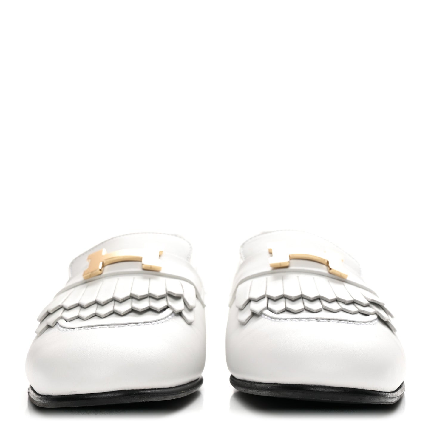 Calfskin Womens Royal Loafers 37 White