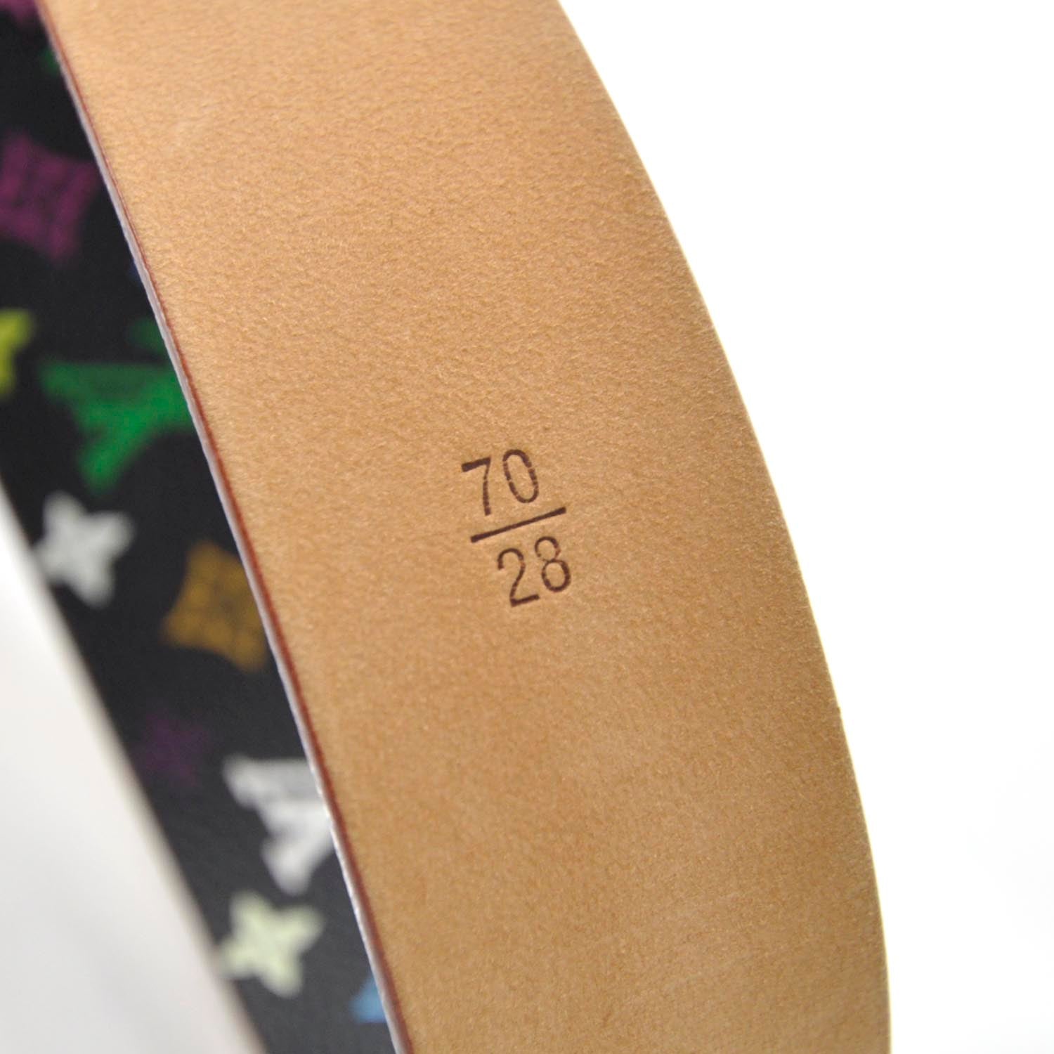 Louis Vuitton Monogram Multicolor Belt Black 70 28 4 of 6