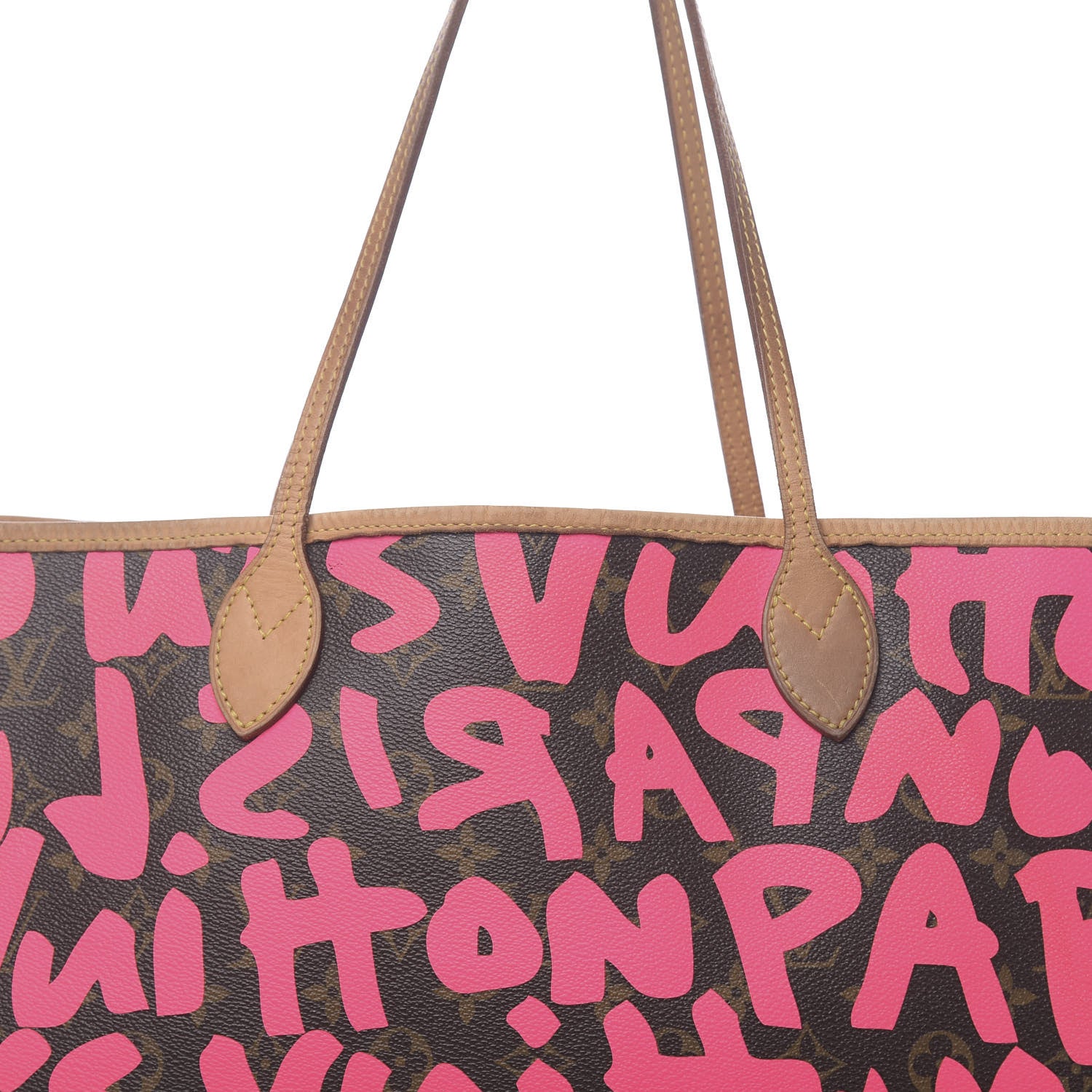 Louis Vuitton Monogram Graffiti Neverfull GM Fuchsia 14 of 22