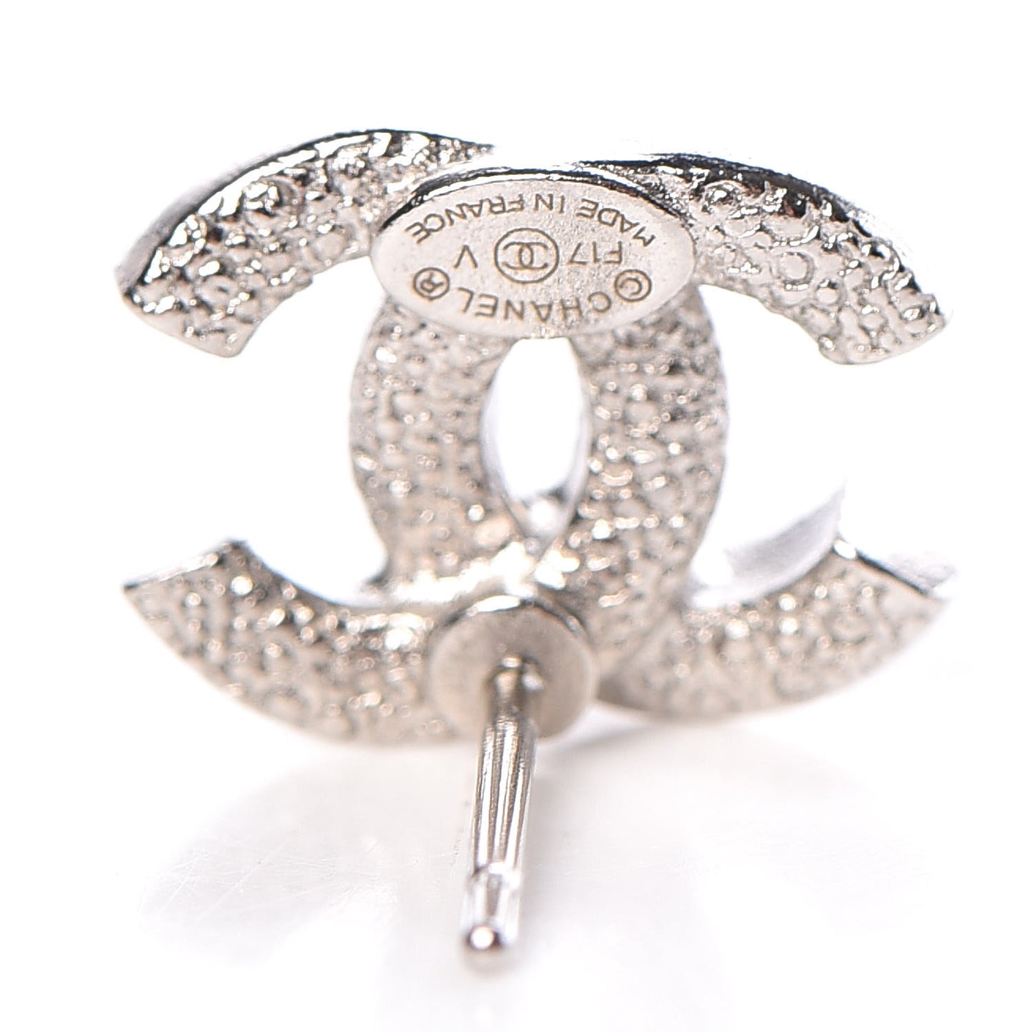 Crystal Timeless CC Earrings Silver