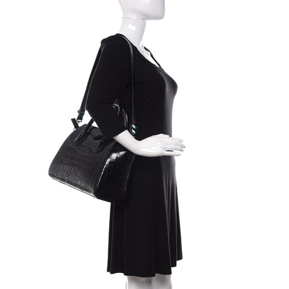 Givenchy Calfskin Crocodile Embossed Small Antigona Black 2 of 10