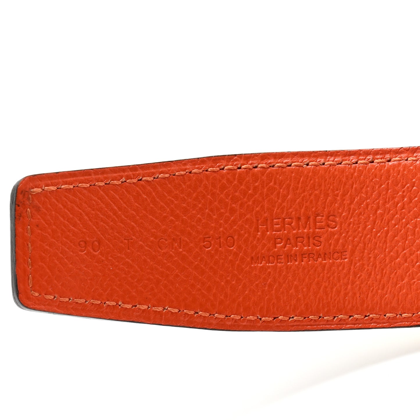 Epsom Swift 32mm Striee H Belt 90 36 White Orange