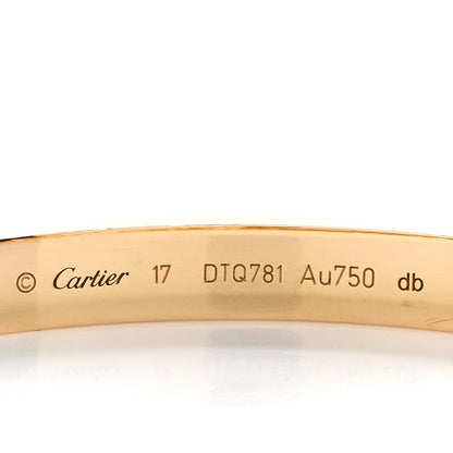 Cartier 18K Yellow Gold LOVE Bracelet 17 4 of 5