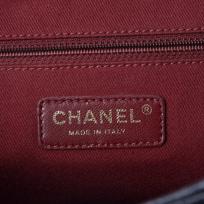 Chanel Crumpled Grained Calfskin Quilted Large Shiva Flap Black 6 of 8
