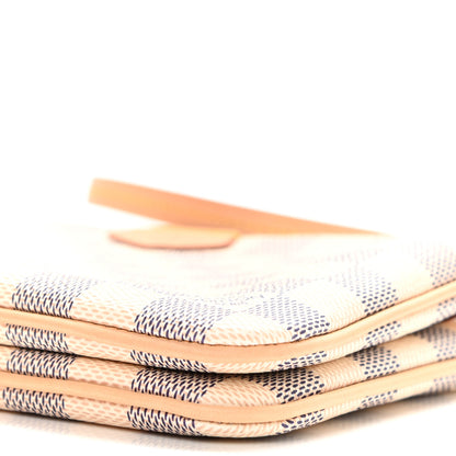 Louis Vuitton Damier Azur Double Zip Pochette 10 of 11
