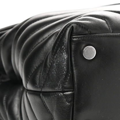 Saint Laurent Calfskin Y Quilted Monogram Large Loulou Chain Satchel Black 12 of 13