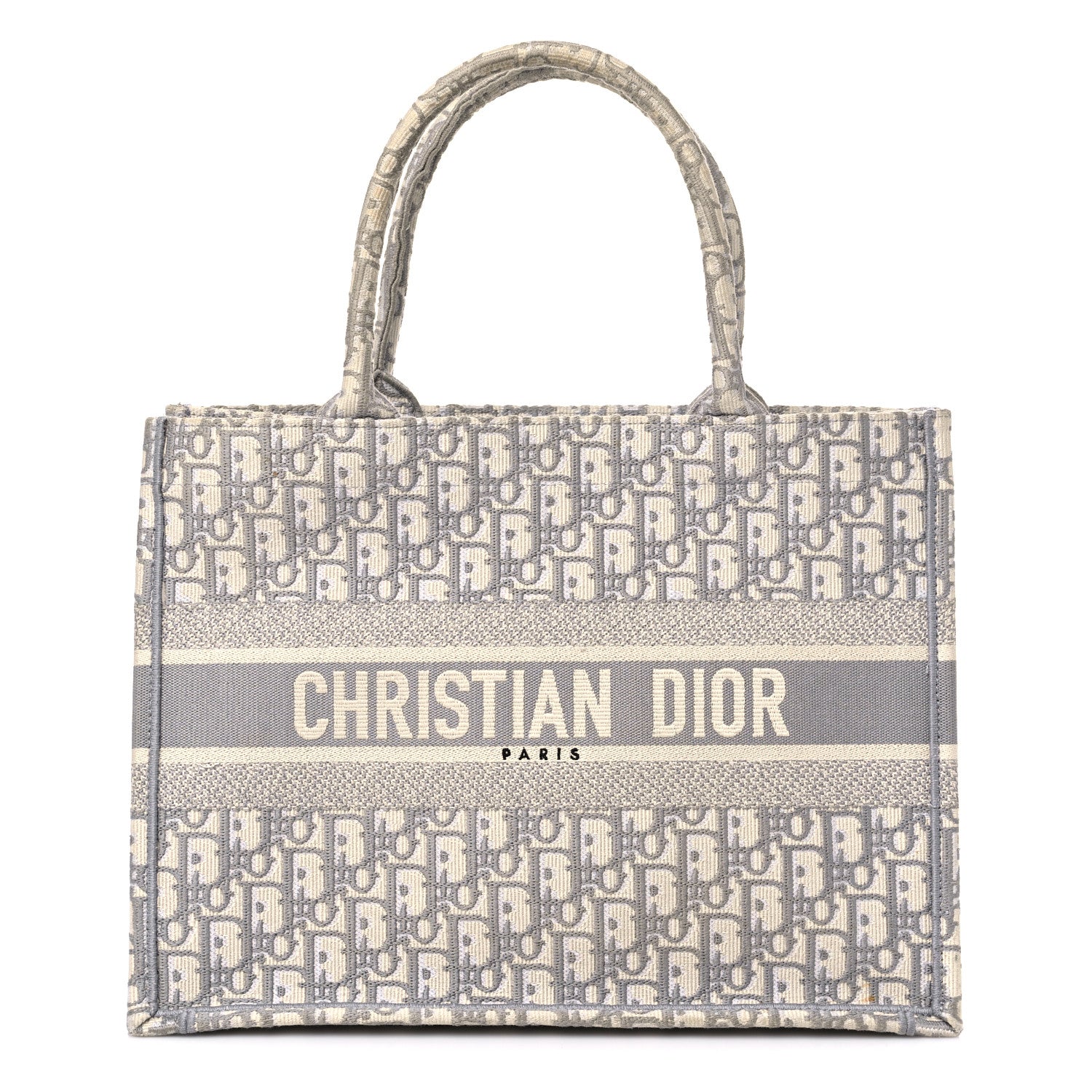 Christian Dior Oblique Medium Book Tote Grey 1 of 16