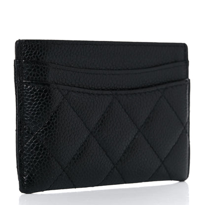 Chanel Caviar Quilted Card Holder Black 3 of 17