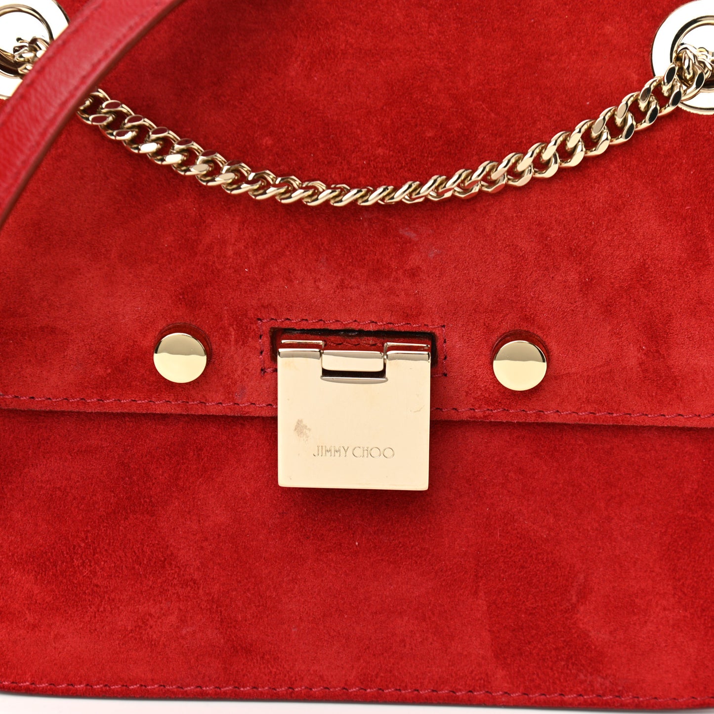 Suede Rebel Crossbody Bag Red