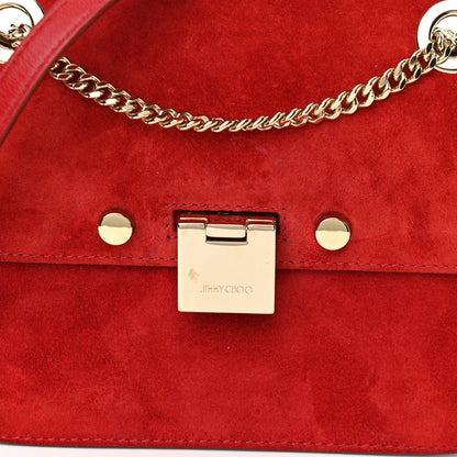 Jimmy Choo Suede Rebel Crossbody Bag Red 8 of 10