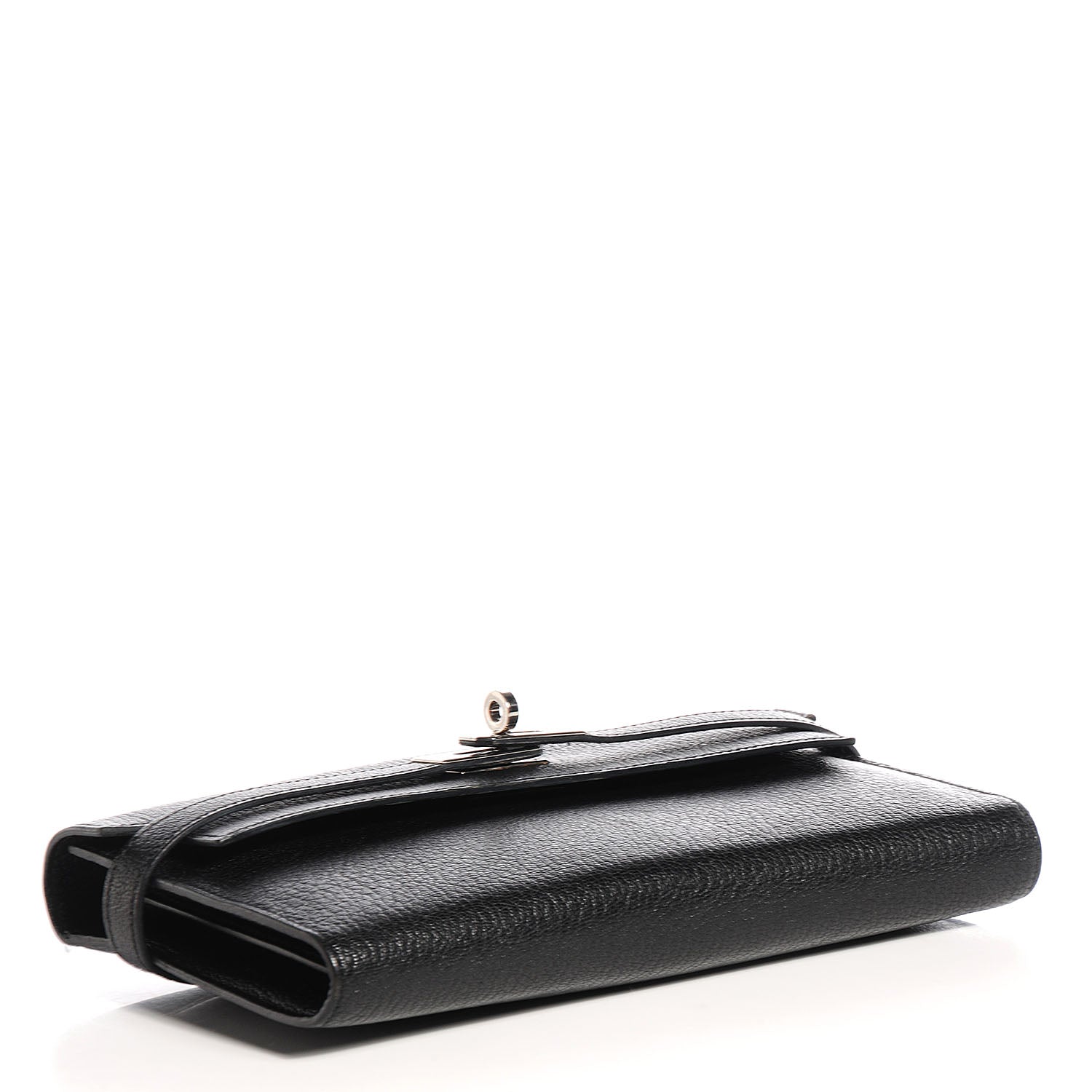 Hermes Chèvre Mysore Kelly Longue Wallet Black 9 of 15