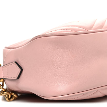 Gucci Calfskin Matelasse Small GG Marmont Chain Shoulder Bag Perfect Pink Perfect Pink 9 of 11