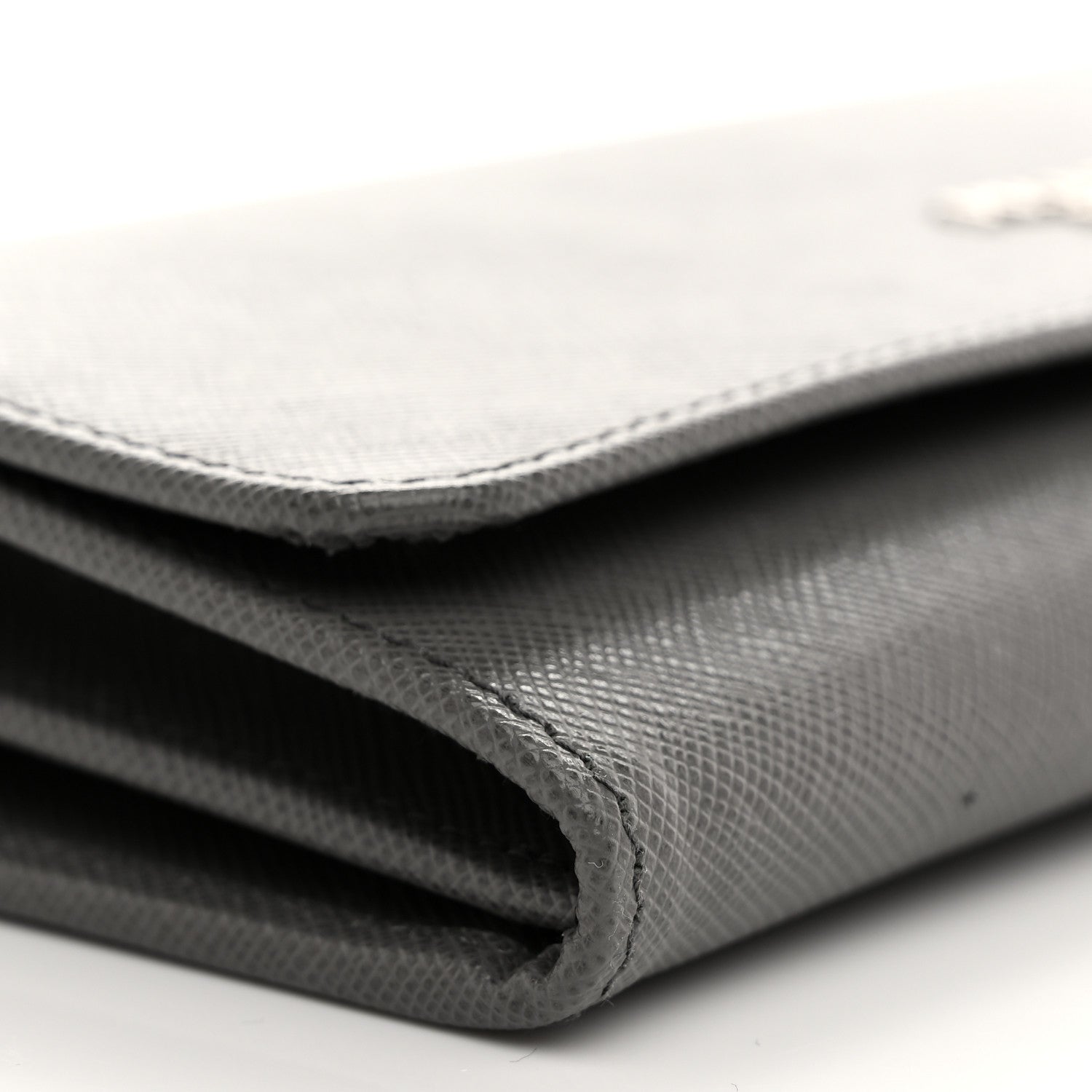 Prada Saffiano Metal Oro Chain Wallet Marmo 9 of 11