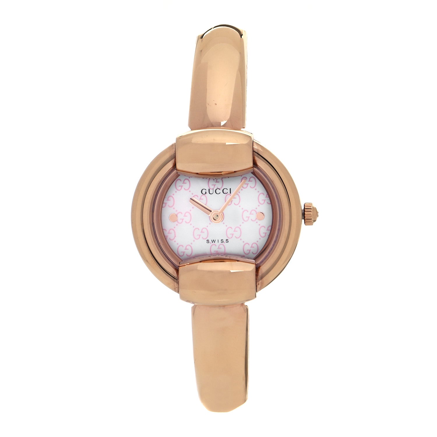 Gucci Stainless Steel Pink Mother of Pearl 25mm 1400L Quartz Watch 1 of 4
