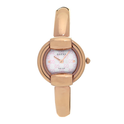 Gucci Stainless Steel Pink Mother of Pearl 25mm 1400L Quartz Watch 1 of 4