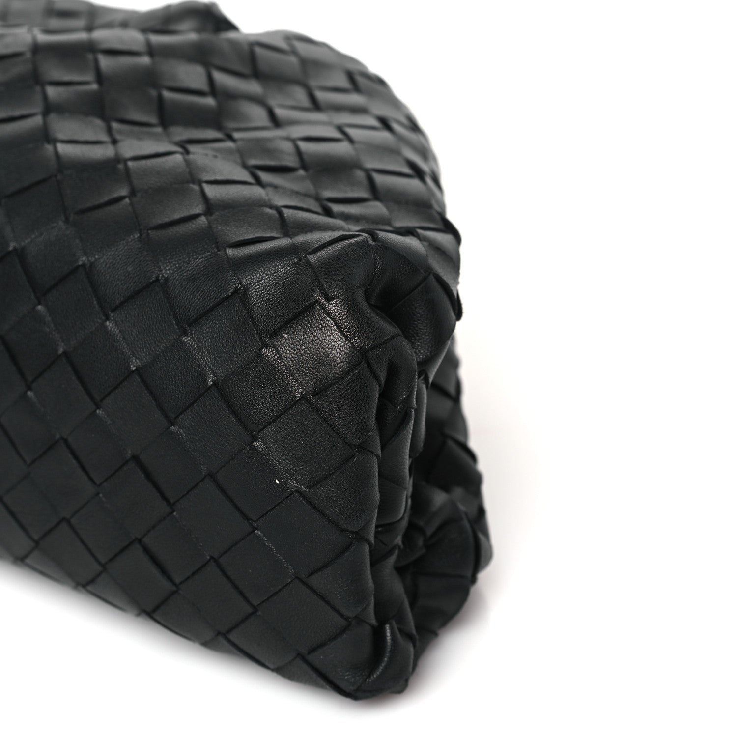 Bottega Veneta Nappa Maxi Intreccio The Pouch Oversized Clutch Black 9 of 9