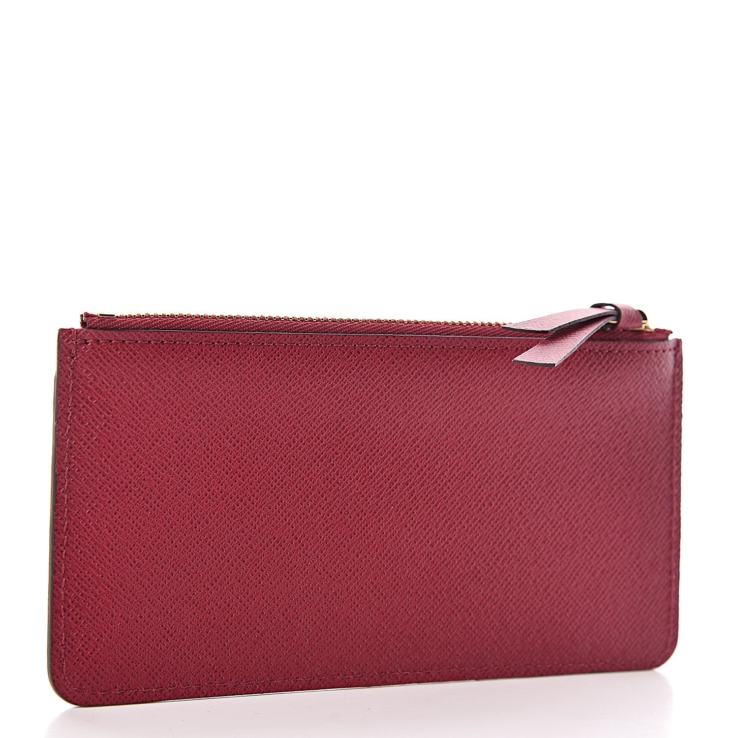Louis Vuitton Calfskin Jeanne Wallet Zippered Insert Fuchsia 3 of 6