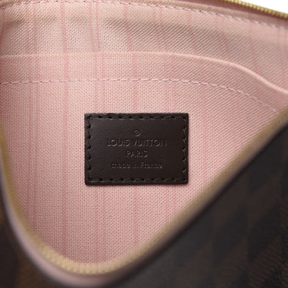 Louis Vuitton Damier Ebene Neverfull MM GM Pochette Rose Ballerine 8 of 10