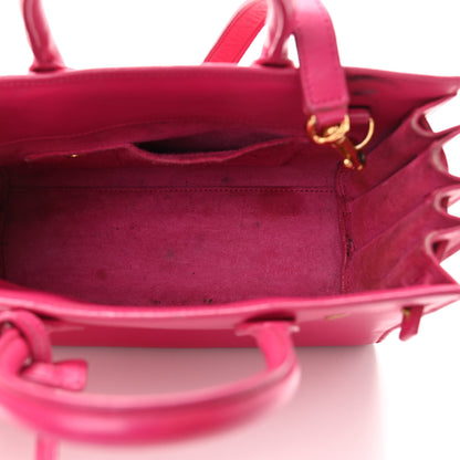 Saint Laurent Calfskin Nano Sac De Jour Lipstick Fuchsia 5 of 20