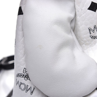 MCM Calfskin Visetos Rabbit Zoo Doll Crossbody White 17 of 20