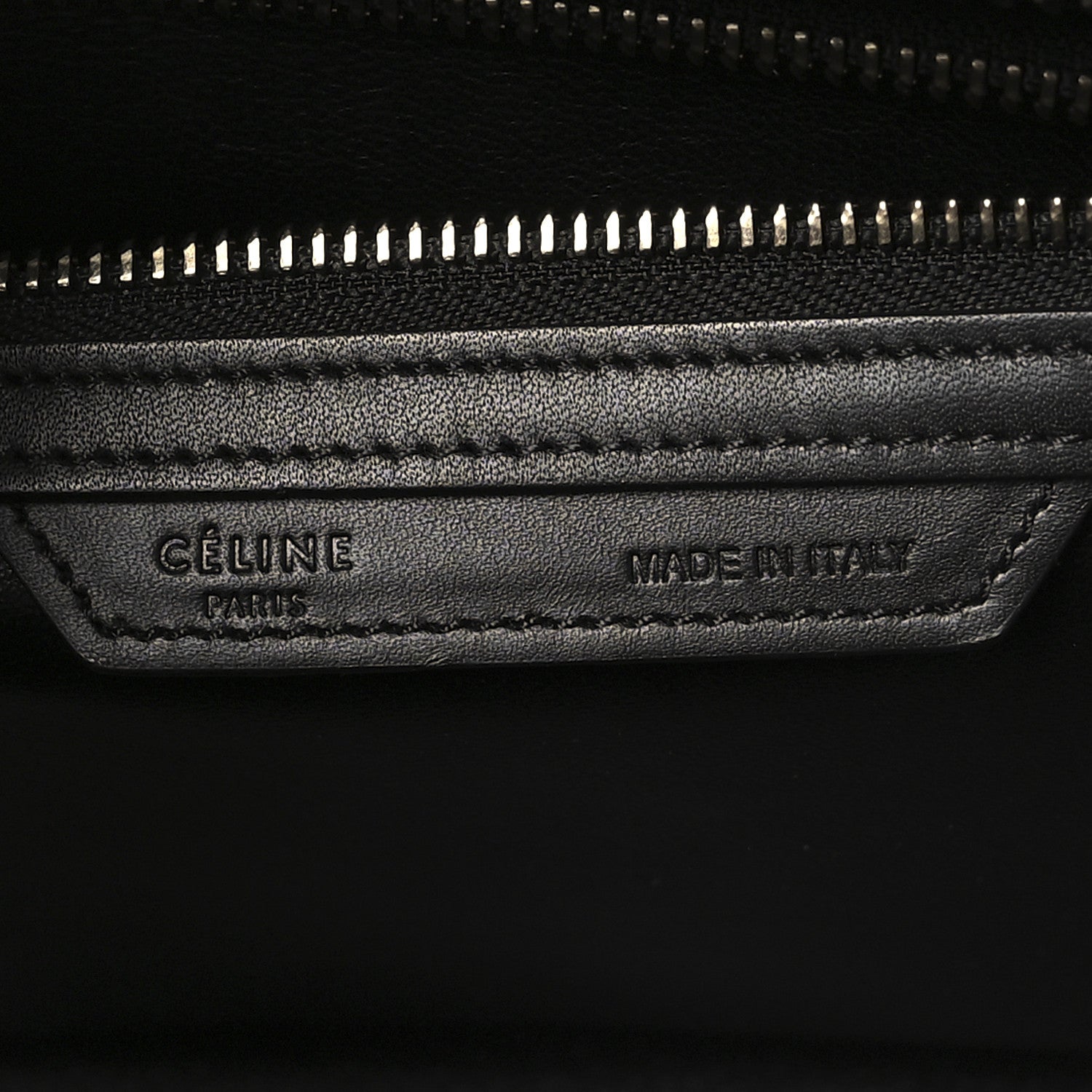 Celine Bullhide Calfskin Micro Bi-Color Luggage Black White 6 of 9