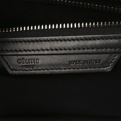 Celine Bullhide Calfskin Micro Bi-Color Luggage Black White 6 of 9