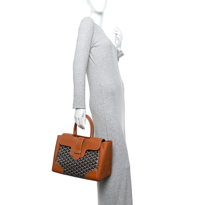 Goyard Goyardine Saigon Tote Black Gold 2 of 10