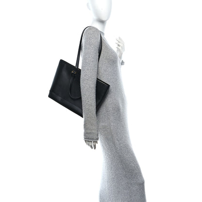 Gucci Textured Dollar Calfskin Small Ophidia Shoulder Tote Bag Black 2 of 10