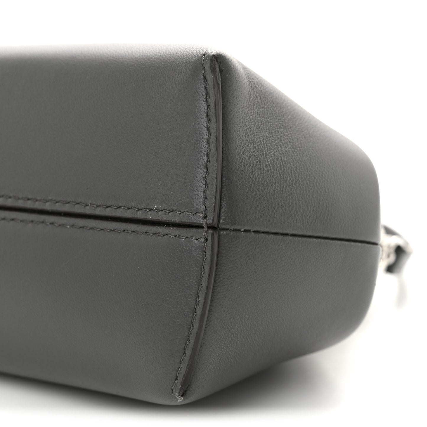 Shiny Nappa Snakeskin Small Fendi First Anthracite Asfalto