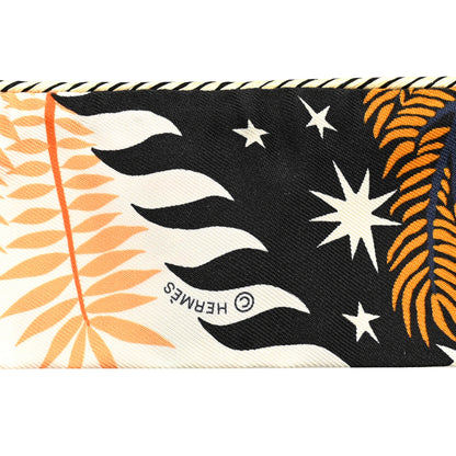 Hermes Silk Le Charme D Orphee Twilly Black Orange Creme 3 of 4
