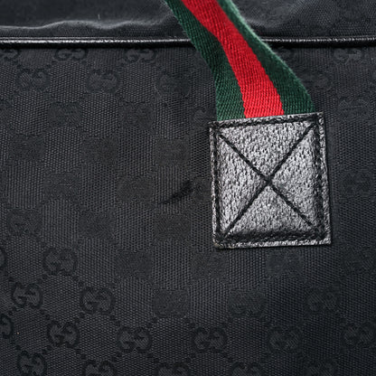 Gucci GG Monogram Web Large Collapsible Carry On Duffle Bag Black 15 of 23
