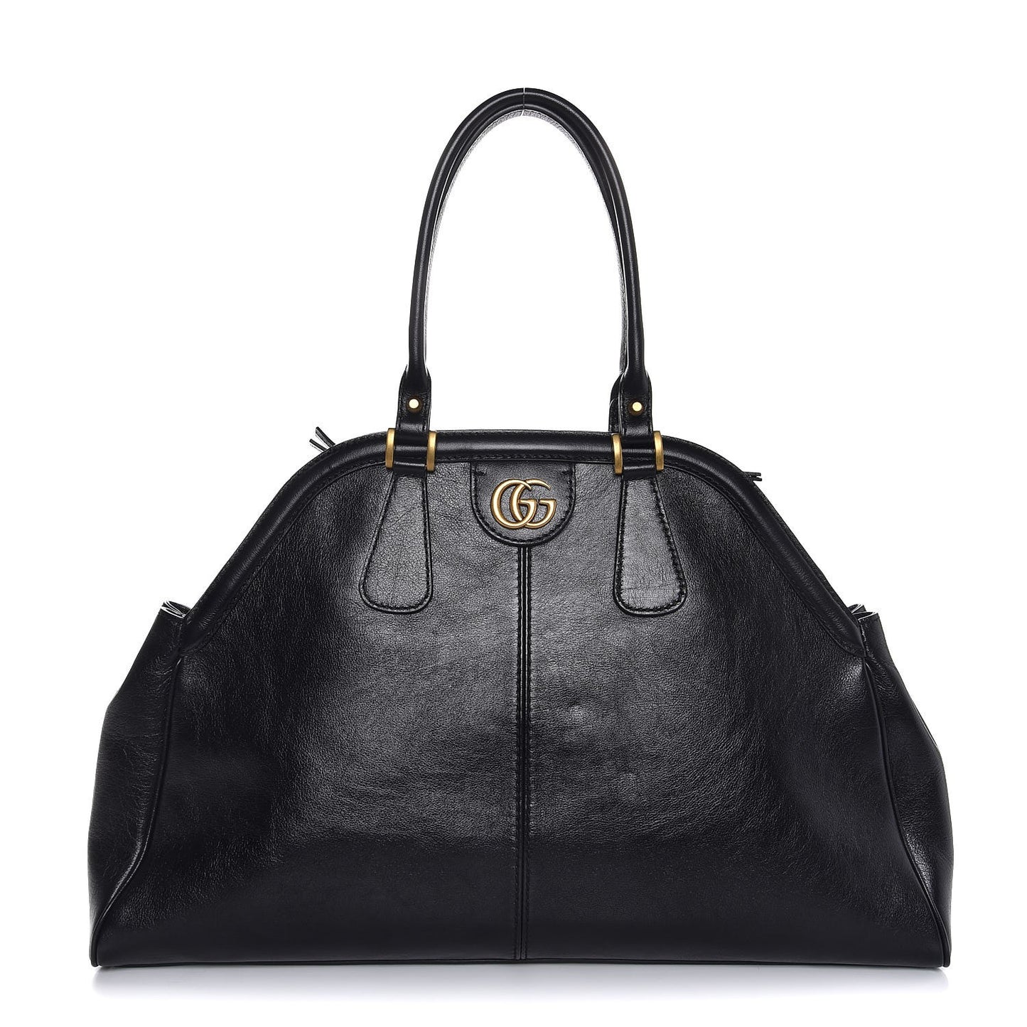 Calfskin Large Re(Belle) Top Handle Bag Black