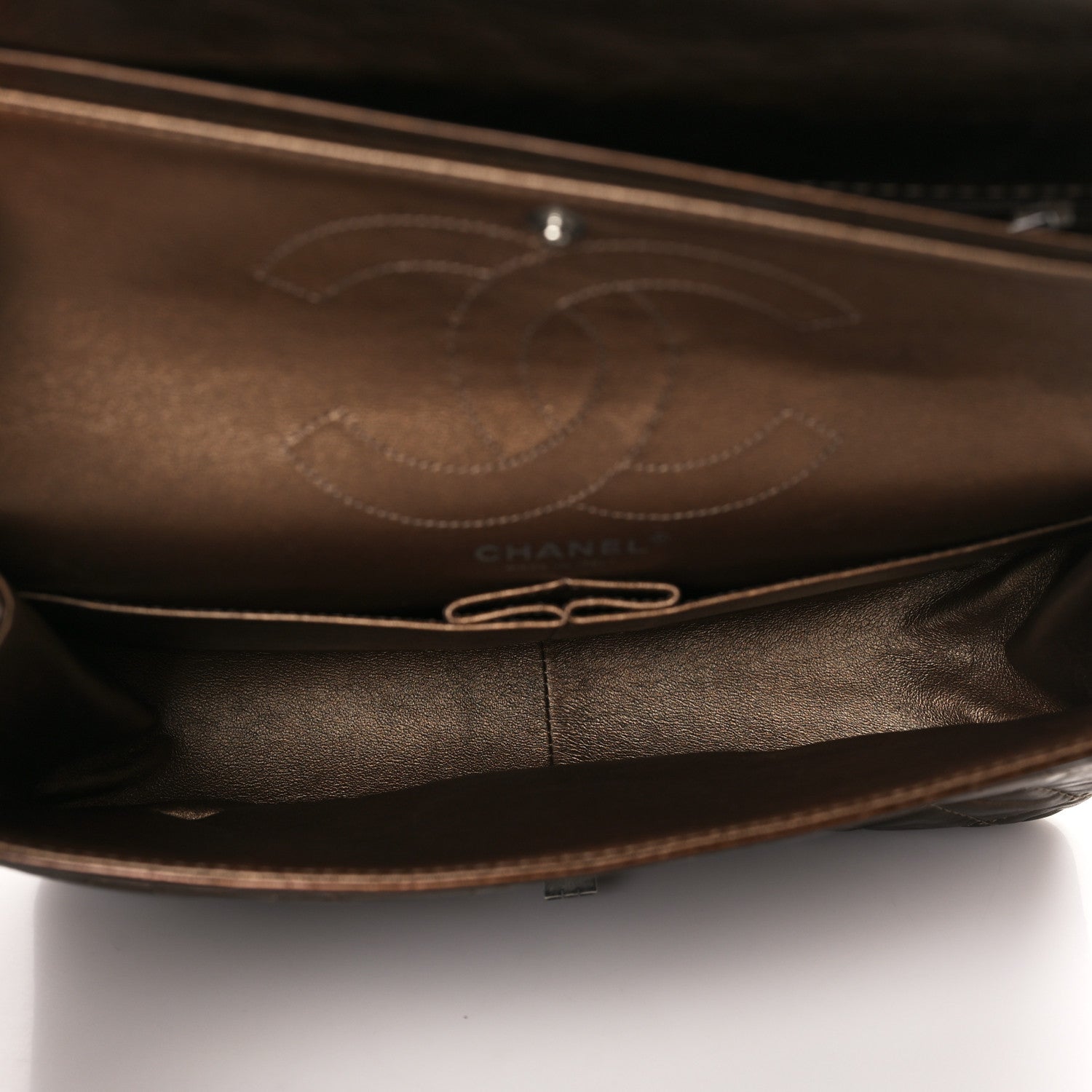 Chanel Metallic Aged Calfskin Quilted 2.55 Reissue 226 Flap Dark Copper 5 of 9