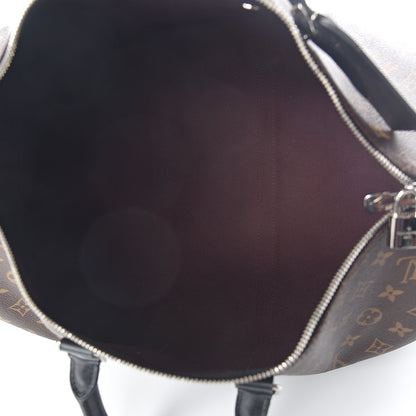 Louis Vuitton Monogram Macassar Keepall Bandouliere 45 5 of 9