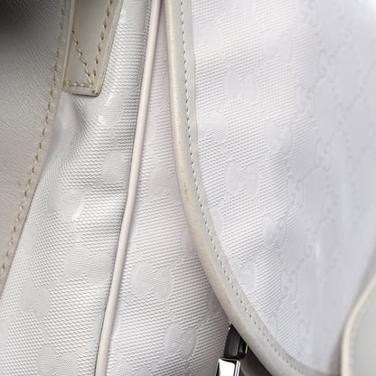 Gucci Imprime Monogram Medium Double Buckle Flap Messenger Bag White 15 of 16