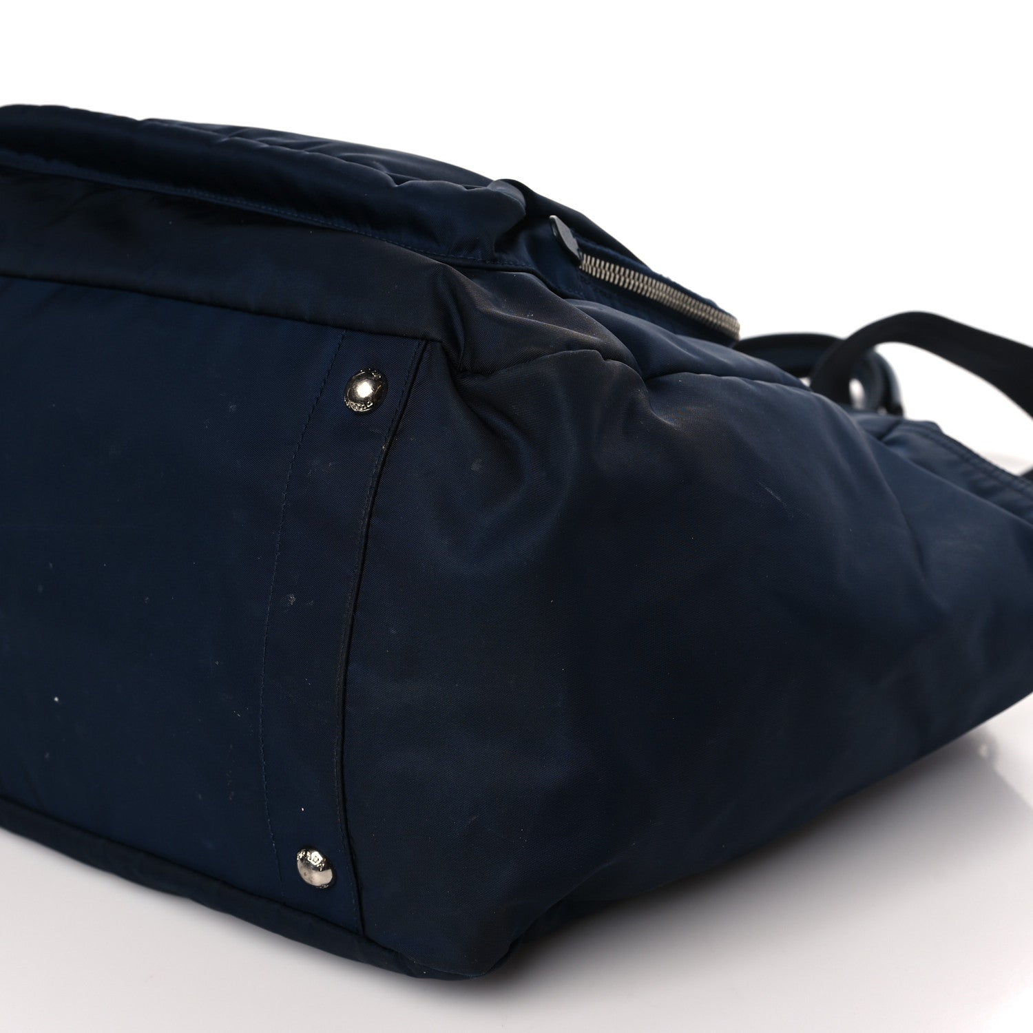 Prada Nylon Vela Baby Bag Blue 8 of 9