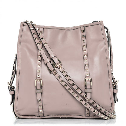 Valentino Garavani Vitello Rockstud Shopper Tote Poudre 1 of 9