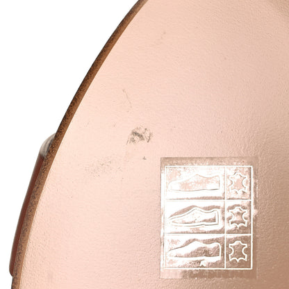 Hermes Calfskin Legend Wedge Sandals 36 Gold 11 of 12
