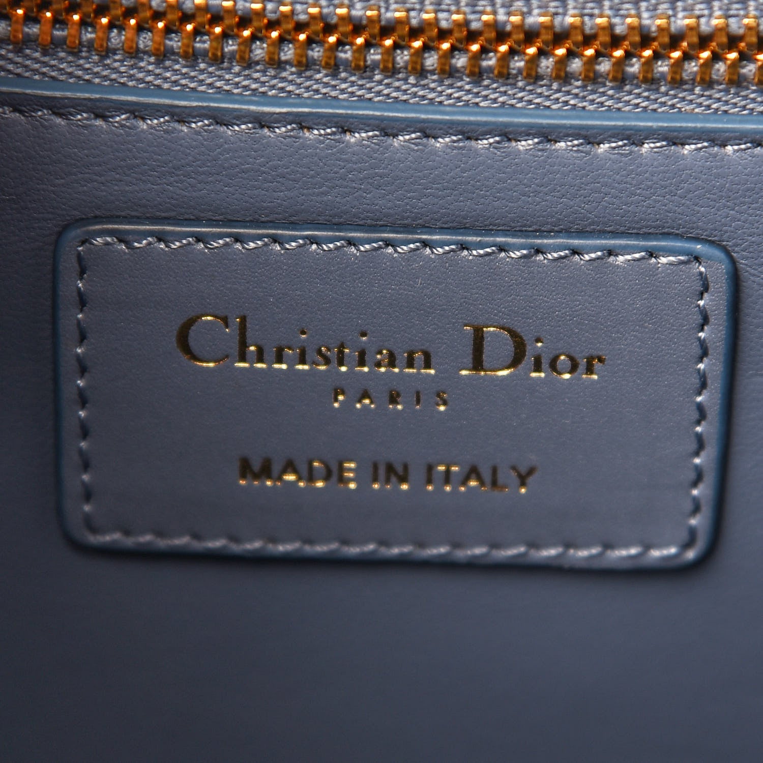 Christian Dior Smooth Calfskin 30 Montaigne Flap Bag Blue 6 of 9